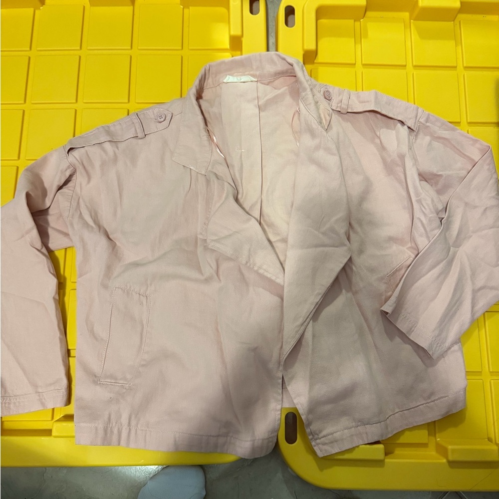Elegant Women's Light Pink Utility Jacket